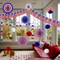 26-Piece 4th of July Hanging Decorations – Patriotic Red, White & Blue Paper Fans, Pom Poms, Stars & USA Flag Banner for Memorial Day, Independence Day & Armed Forces Day